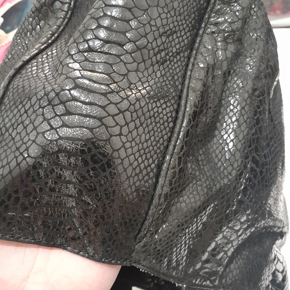 MK Black Handbag With Gold Accent - Picture 16 of 16